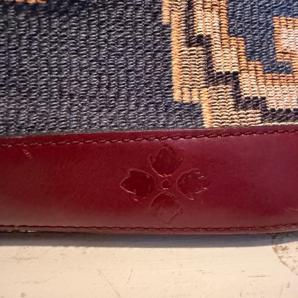 RARE  $199 PATRICIA NASH Tarma PERUVIAN TAPESTRY Blue Brown  Style # P482218 - Picture 11 of 11
